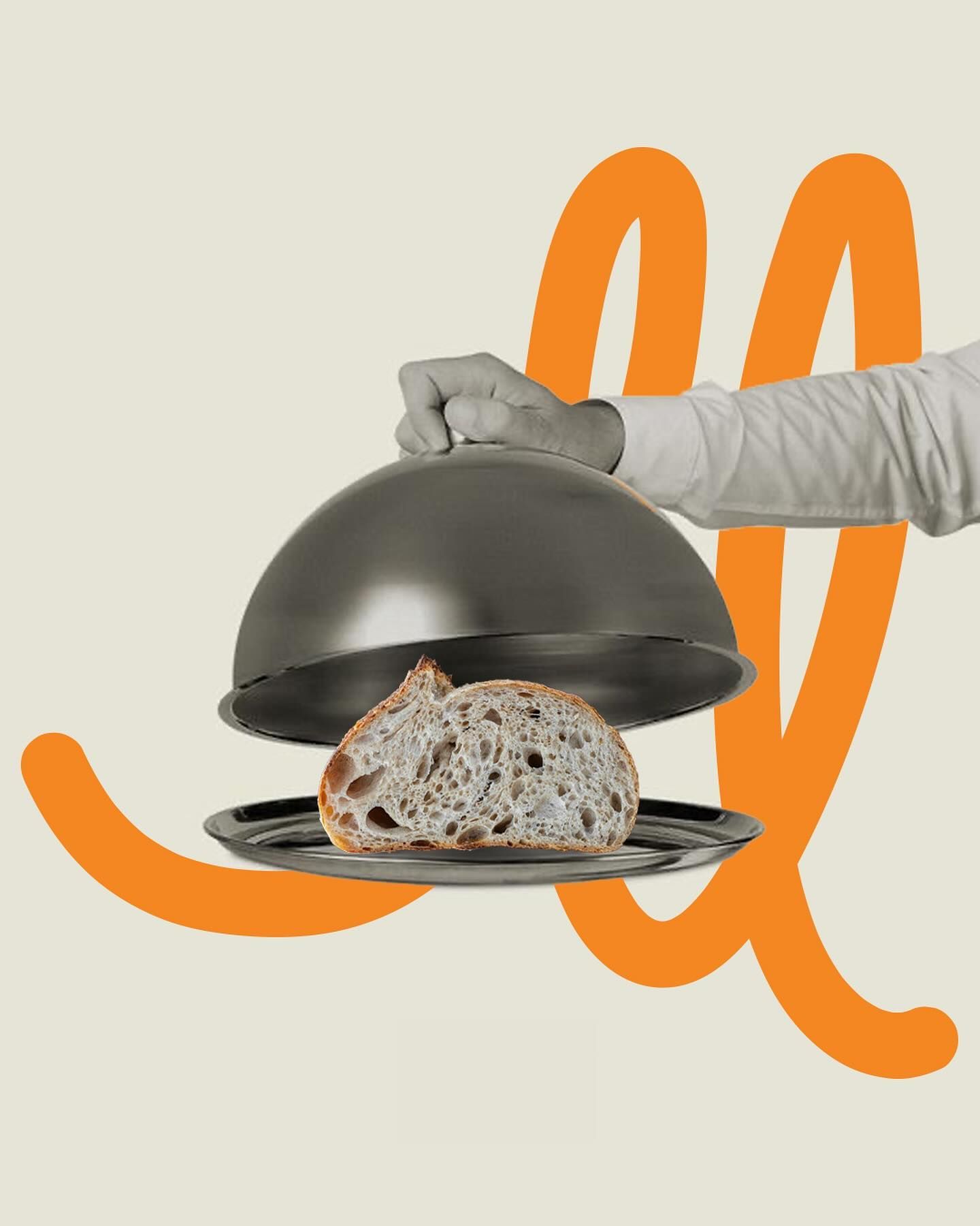 Instagram post: Cloche reveal with bold brand-letter swirl