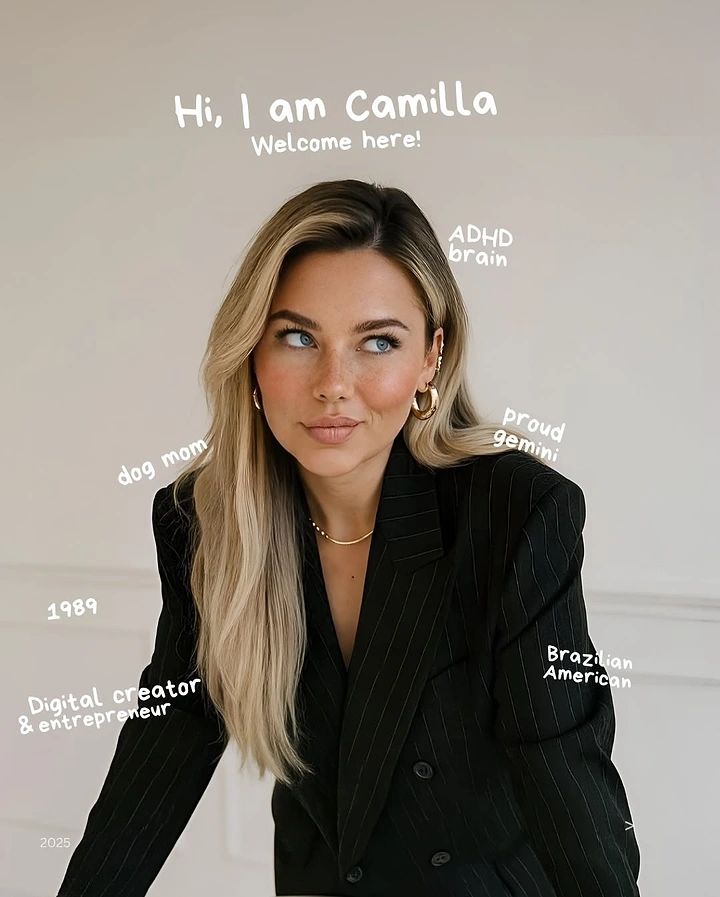 Life & Business Coaches creative ad: Annotated portrait turns identity into concept