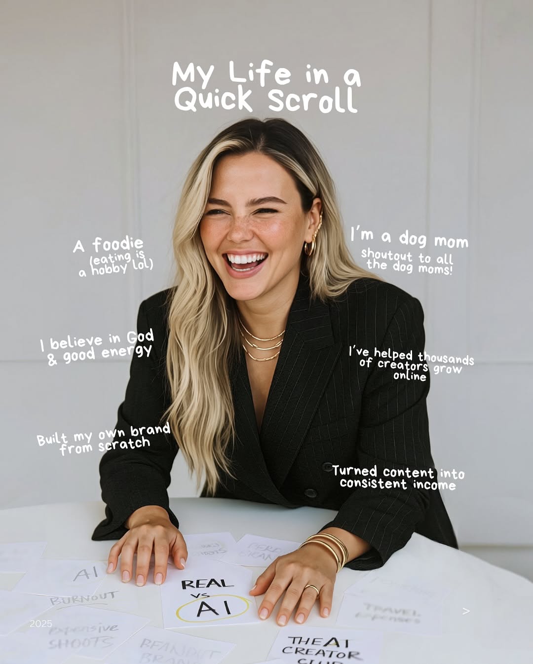 Instagram post: Annotated portrait turns identity into concept, slide 2