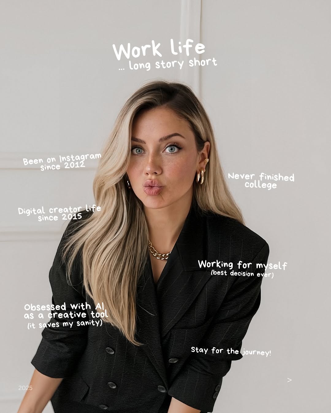 Instagram post: Annotated portrait turns identity into concept, slide 3