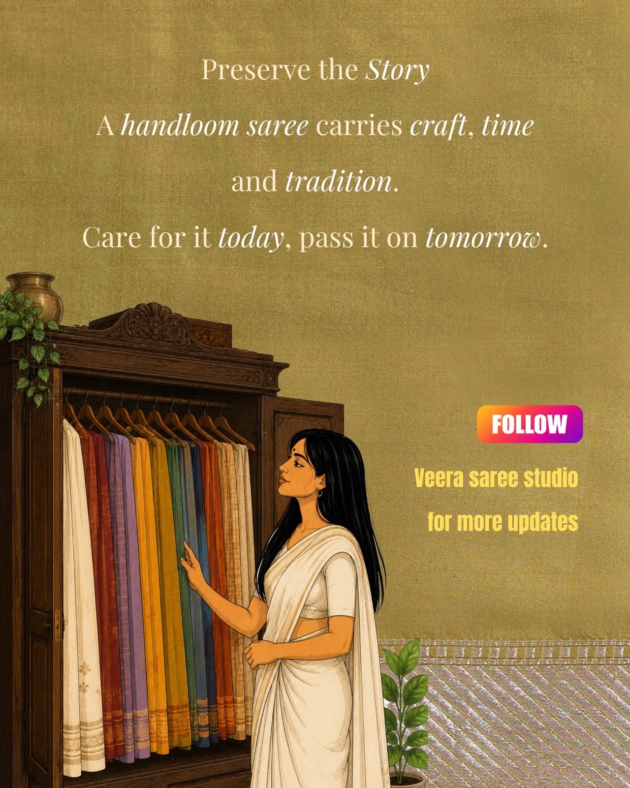 Instagram post: Loom shuttles as illustrated care guide, slide 6