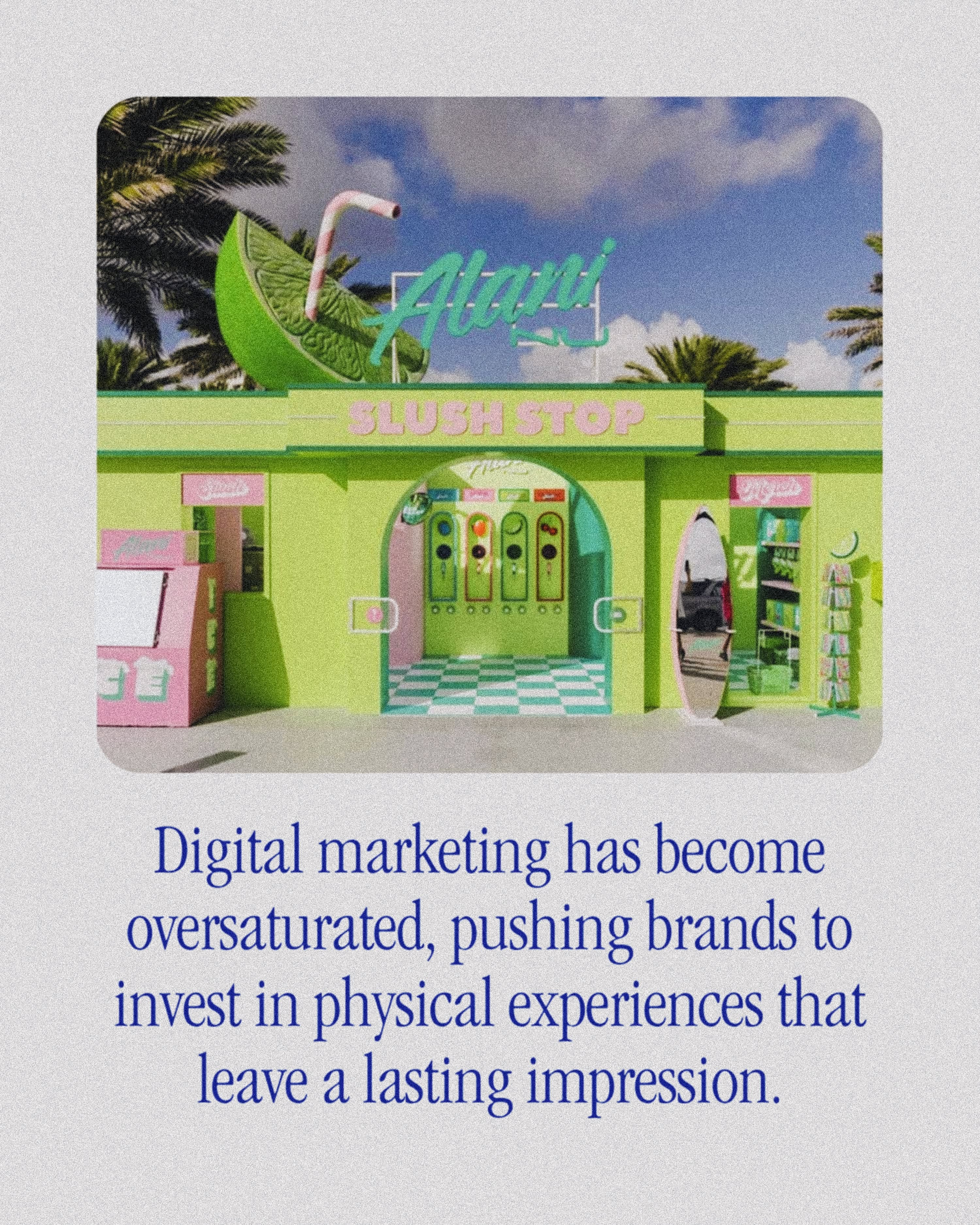 Carousel: Red branded pop-up kiosk on a beachfront, slide 2