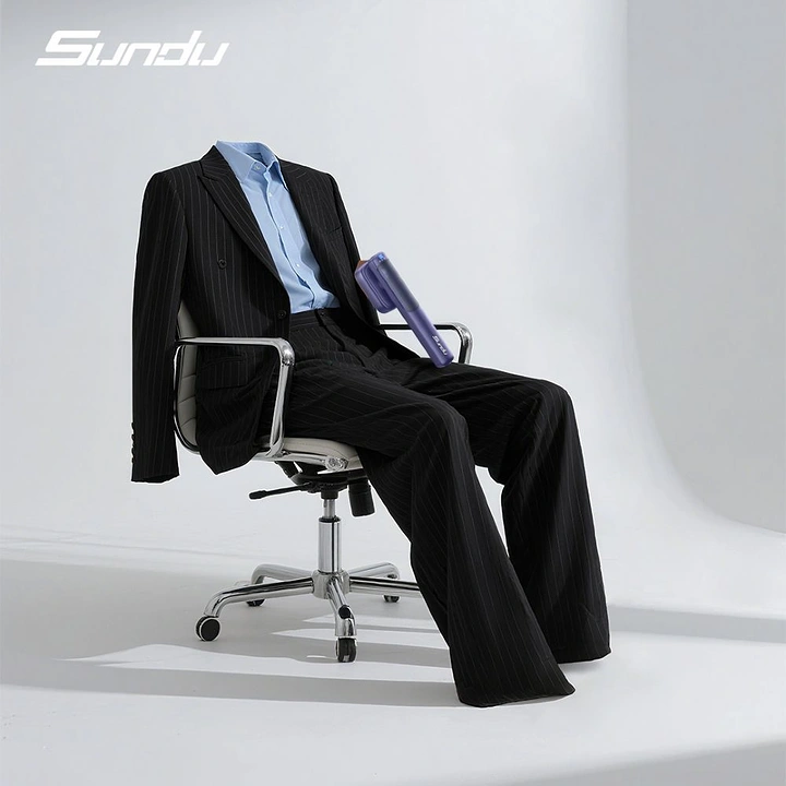 Men's Suits & Formal Wear creative ad: Suit transforms into office-chair figure