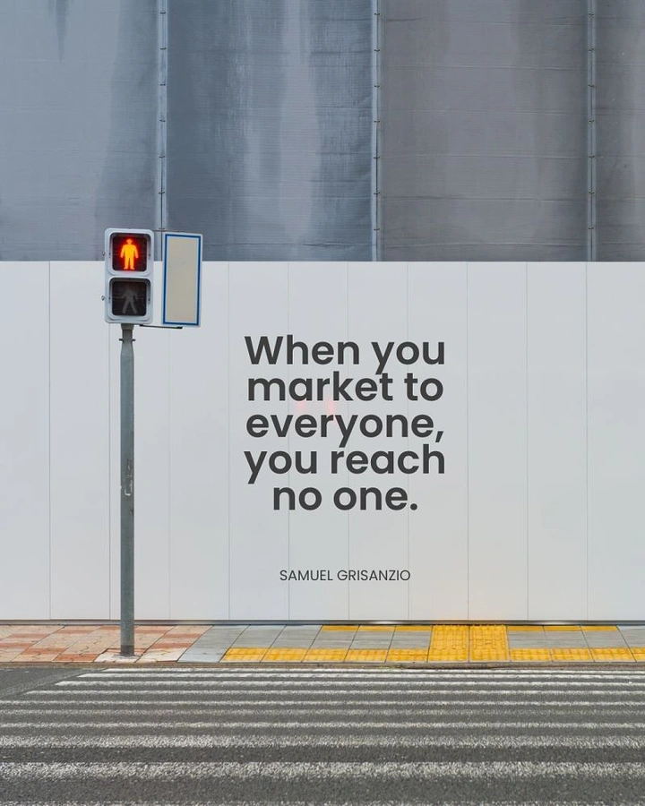 Agency creative ad: Empty crosswalk metaphor for reaching no one