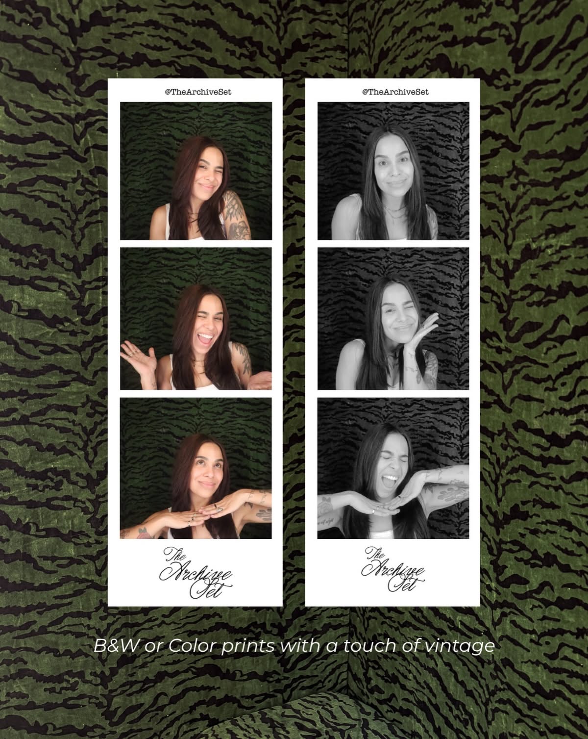 Instagram post: Photo strip staged in velvet room, slide 7