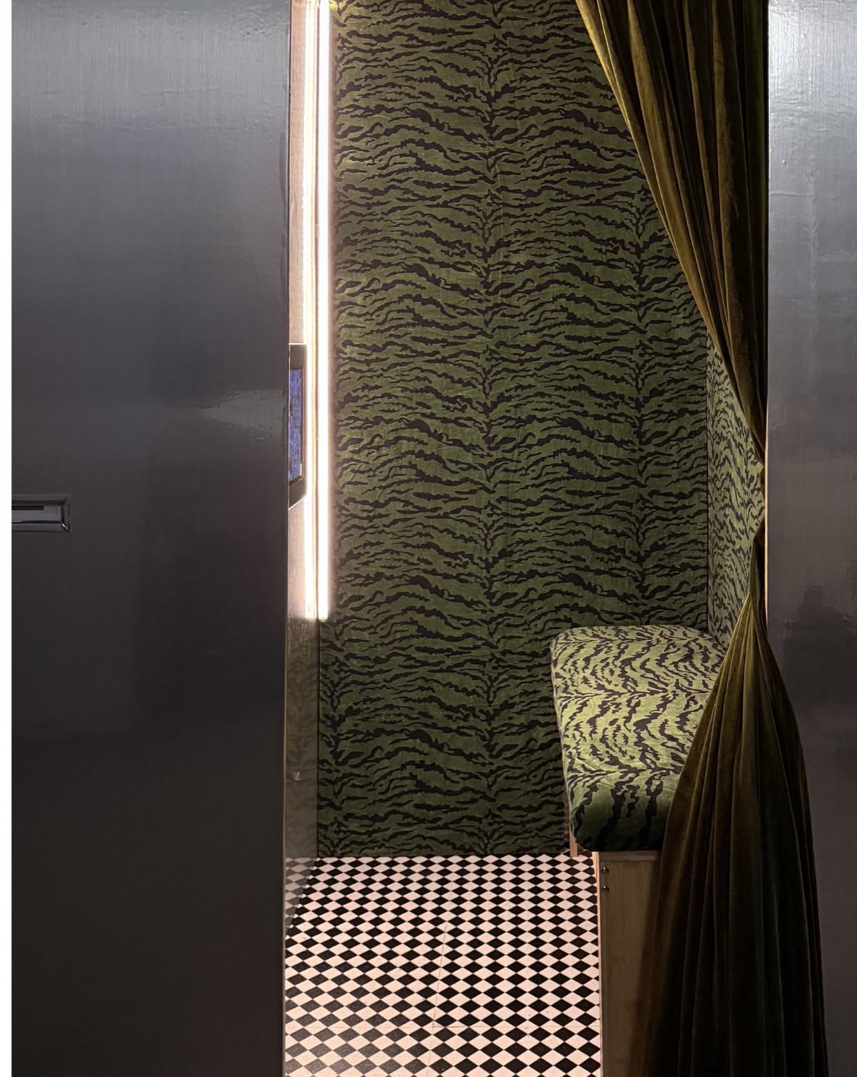 Instagram post: Photo strip staged in velvet room, slide 9