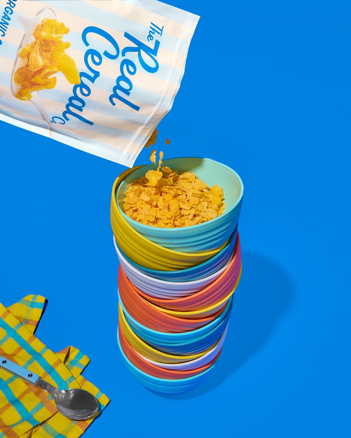 Instagram post: Stacked bowls create playful product tower