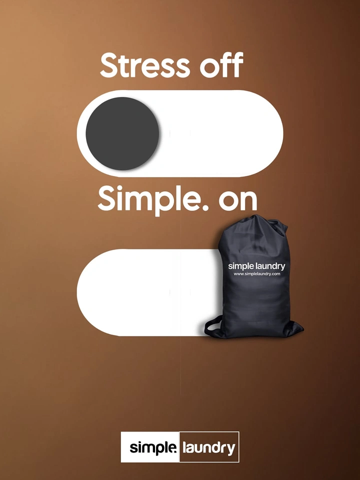 Laundry & Dry Cleaning creative ad: Laundry bag as toggle switch knob