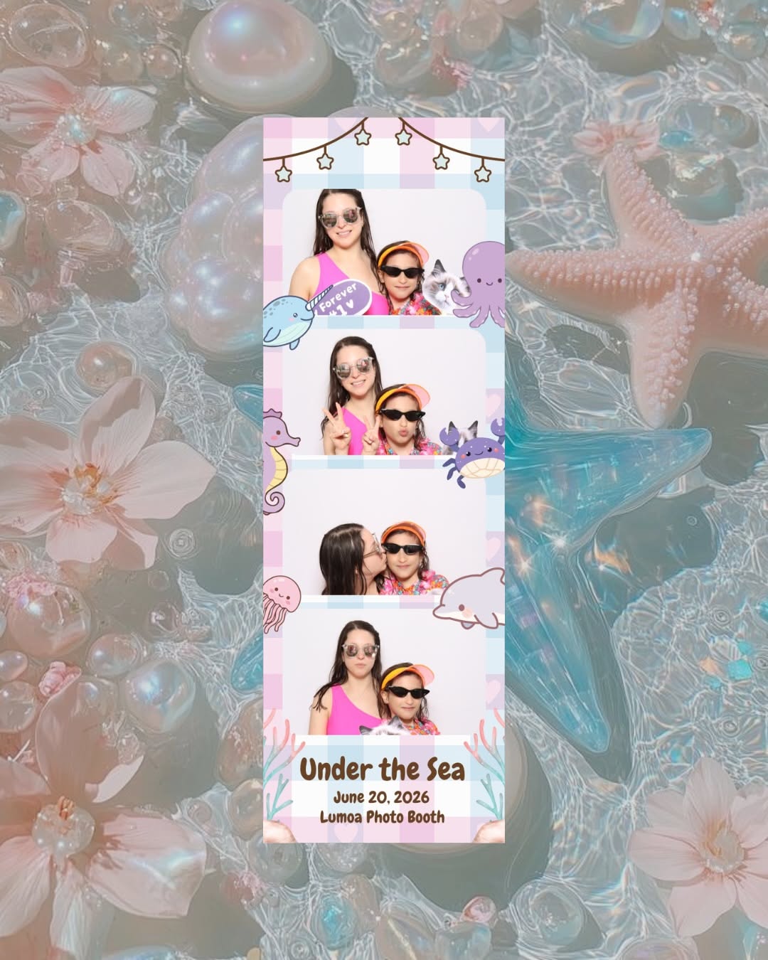 Instagram post: Photo strip integrated into poolside lifestyle, slide 5