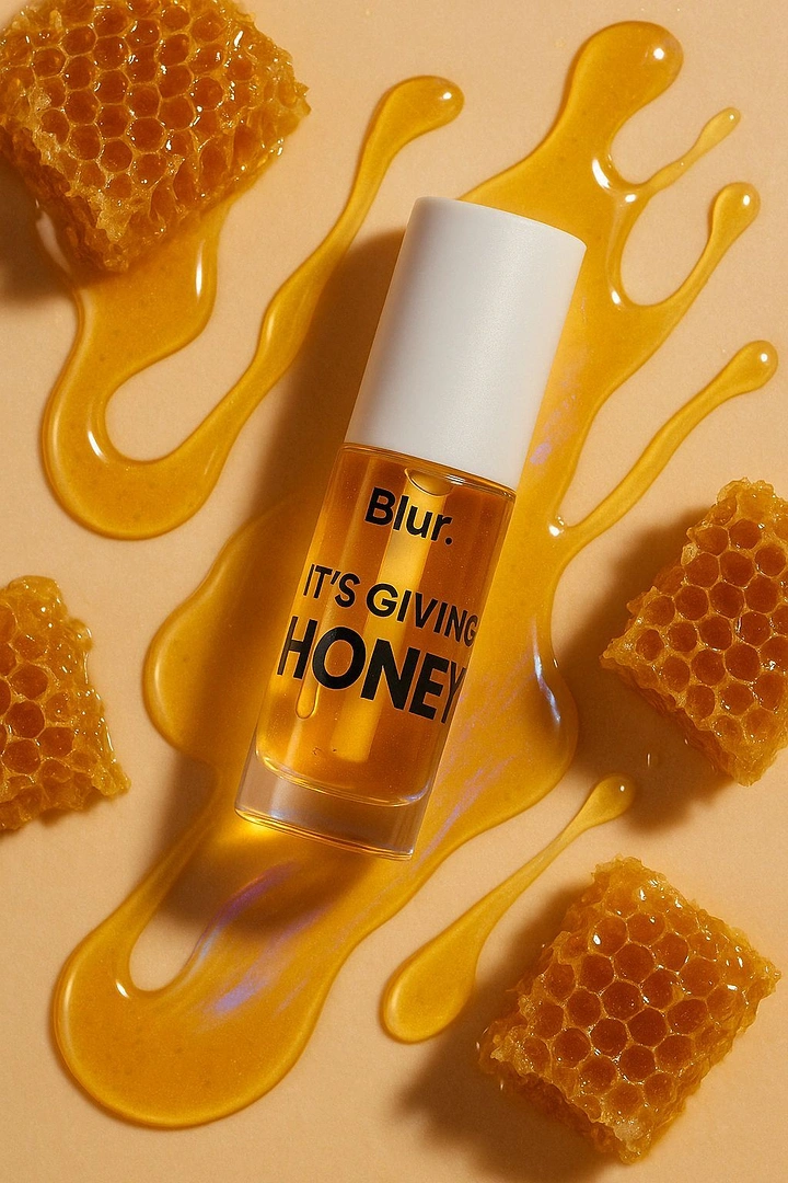 Honey Brands creative ad: Honey splash turns skincare into visual pun
