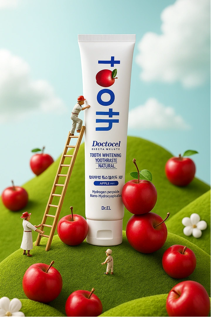 Toothpaste & Oral Care creative ad: Healthy fruit world supports product promise