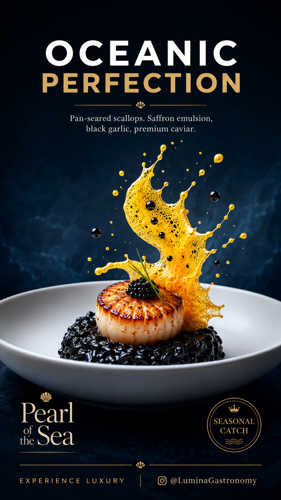 Story: Scallop meets dramatic golden splash