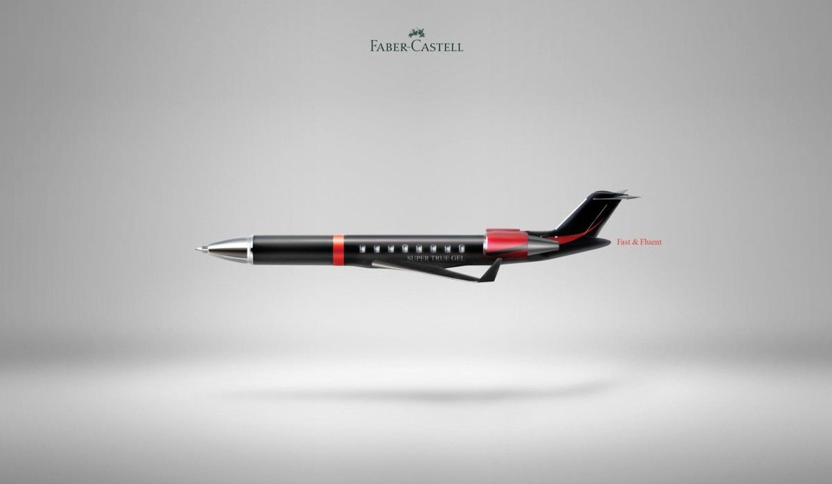Banner: Pen transformed into sleek airplane