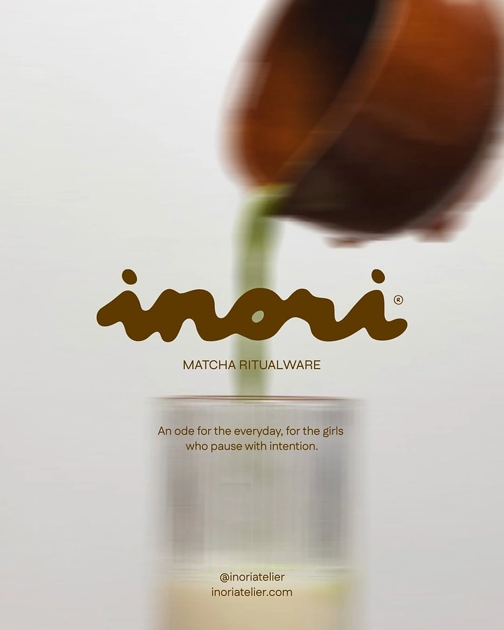 Tea & Chai Brands creative ad: Matcha pour stream flows into logo