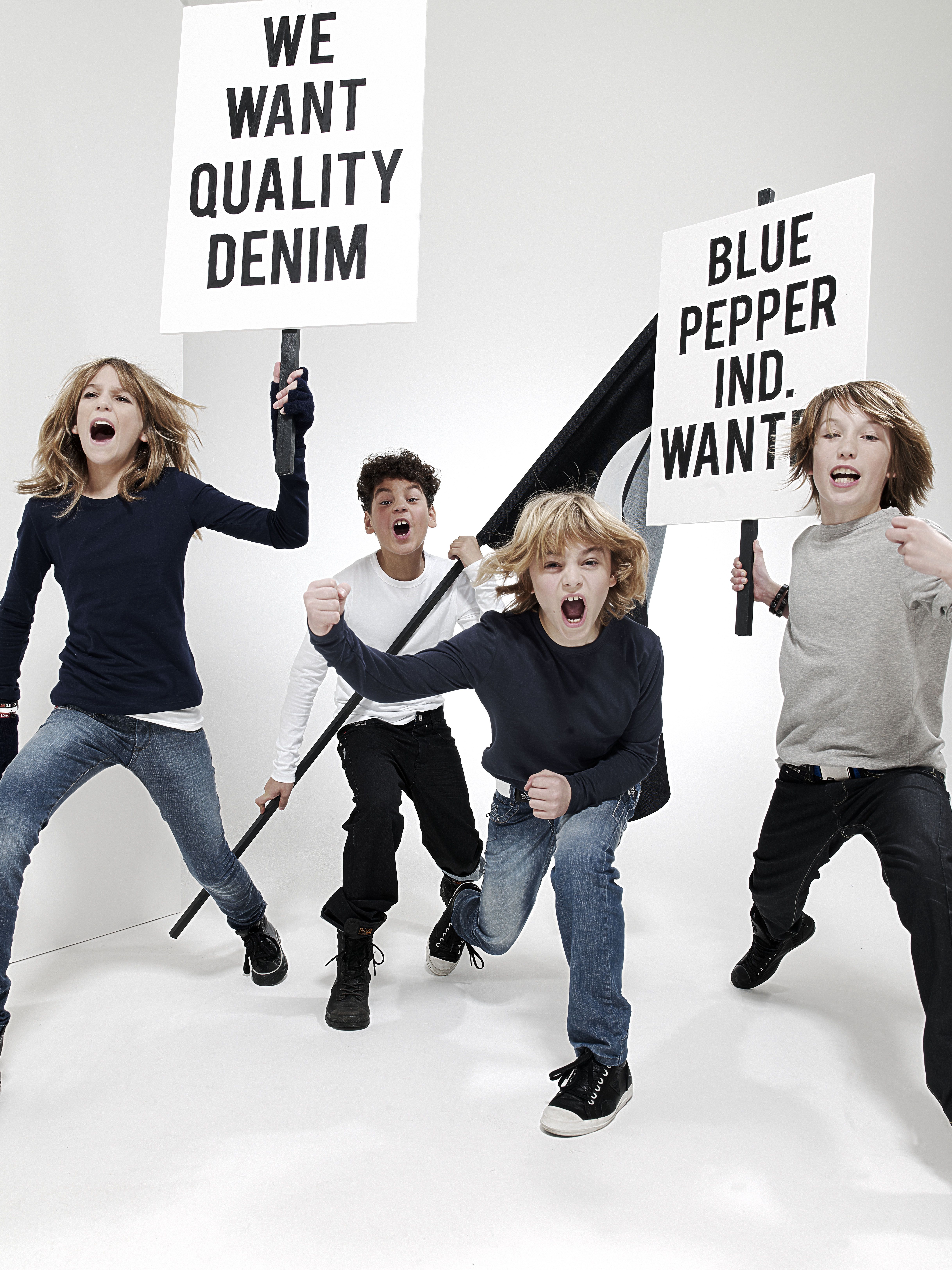 Instagram post: Kid protest: 'We want quality denim'