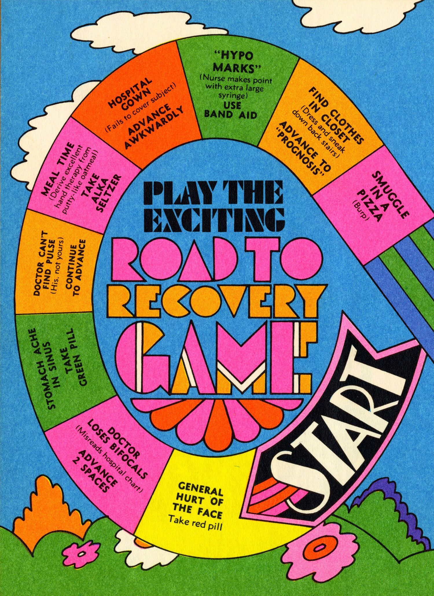Instagram post: Recovery journey becomes a game board