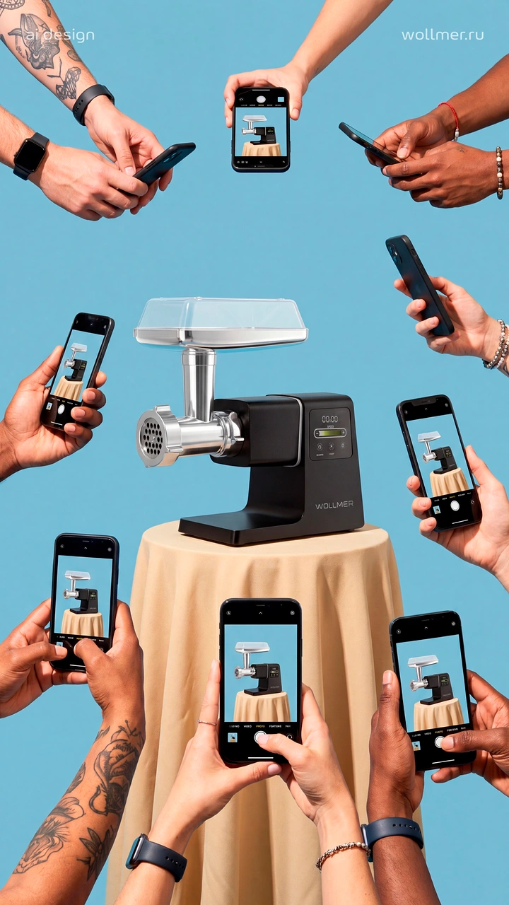 Home Appliances creative ad: Phones swarm grinder like celebrity paparazzi