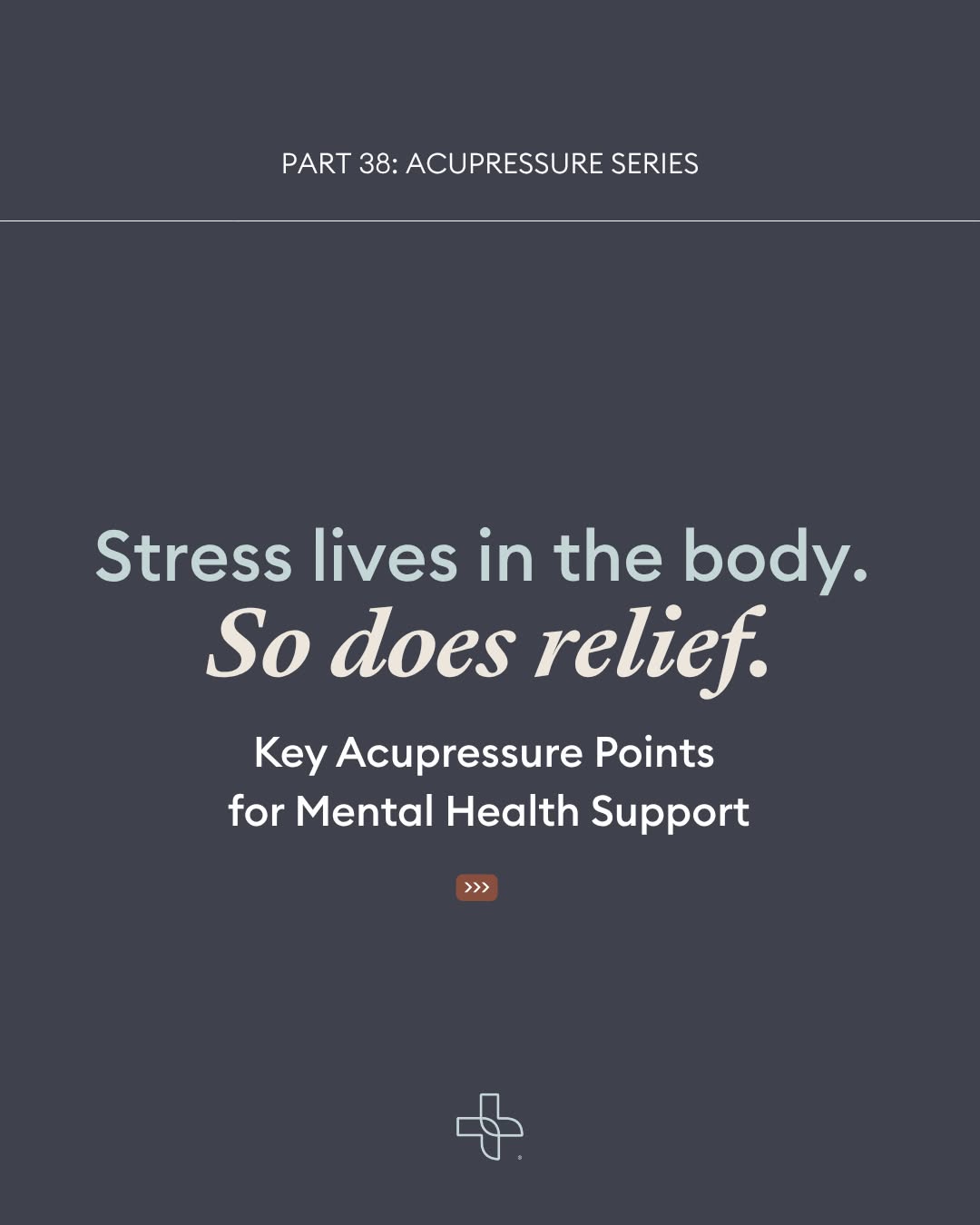 Instagram post: Witty stress-and-relief copy