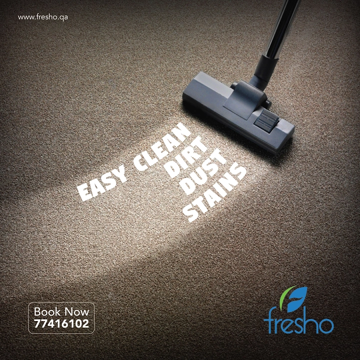 Cleaning Services creative ad: Words being sucked into vacuum