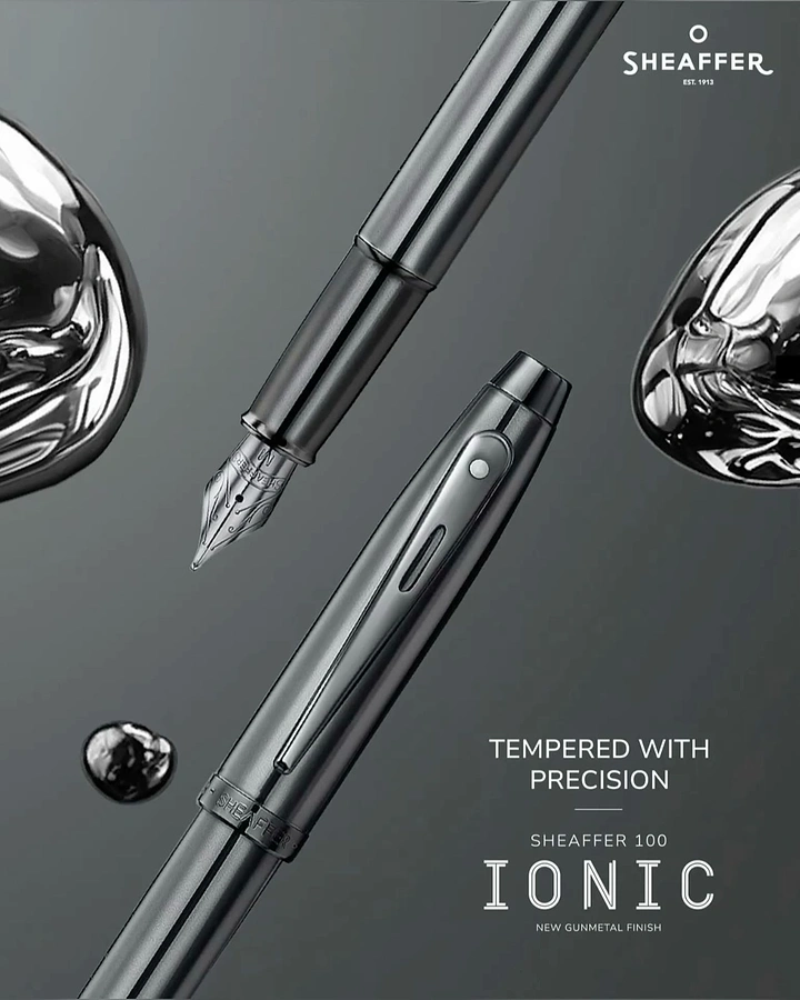 Pens & Writing Instruments creative ad: Premium pens against liquid metal
