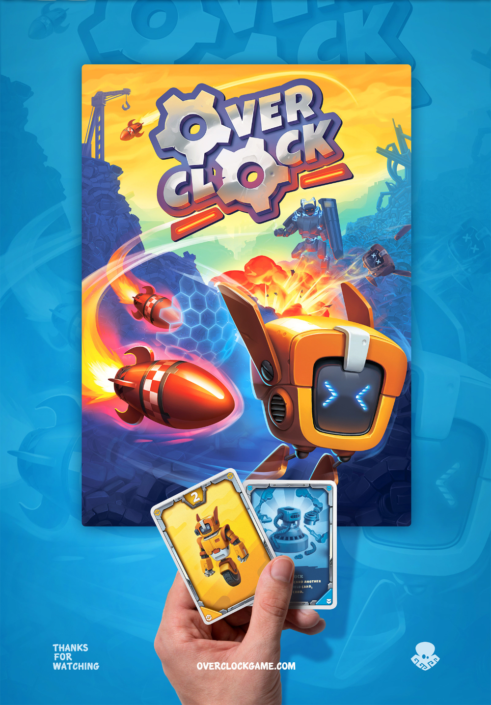 Story: Game world becomes energetic illustrated poster