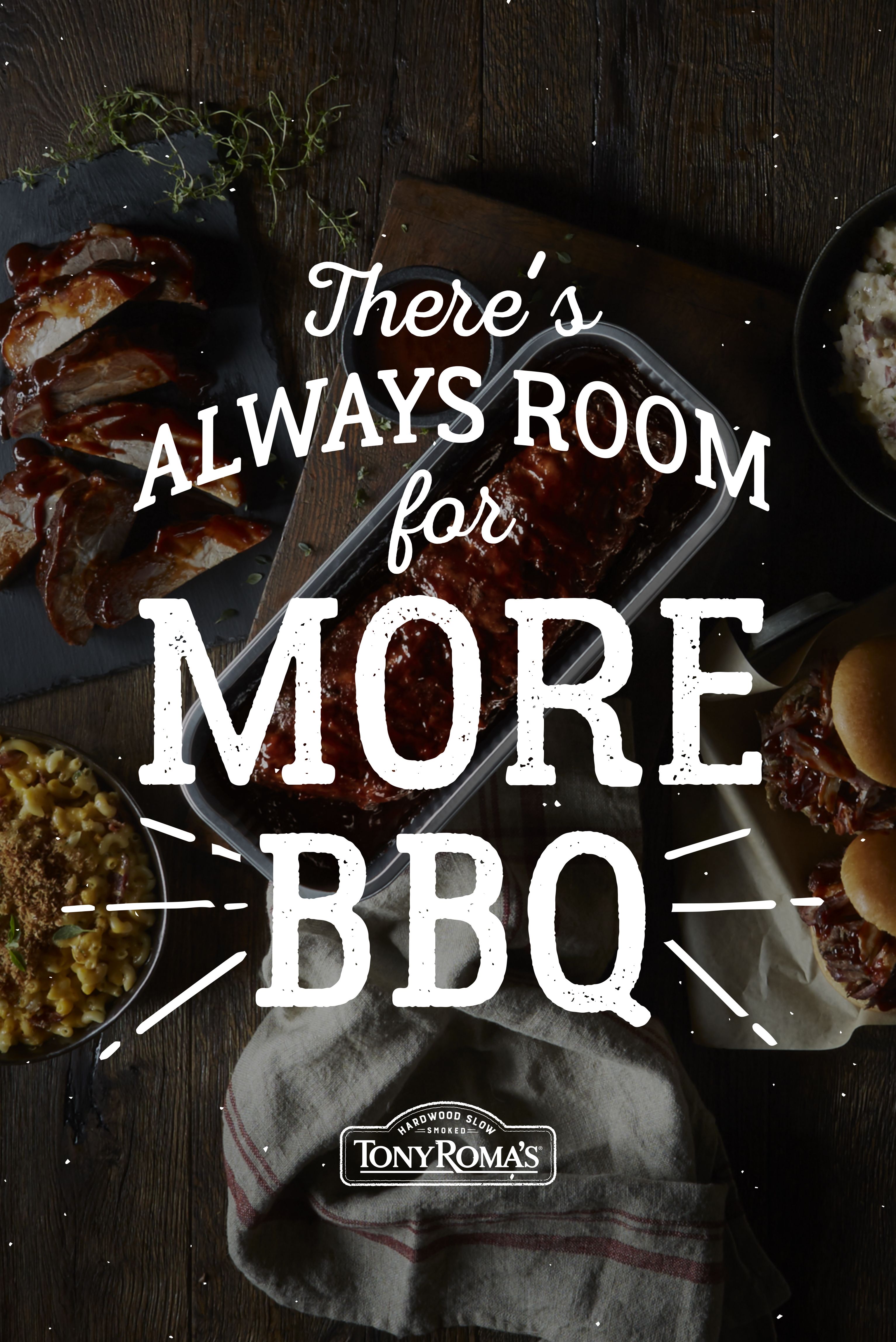 Story: Witty room-for-more-BBQ copy concept