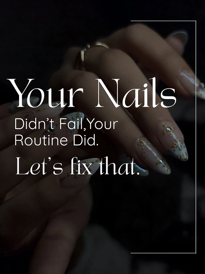 Nail Salons creative ad: Witty 'routine did' copy, moody photo