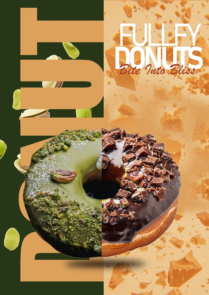 Donut Shops creative ad: Split flavor composition feels distinctive