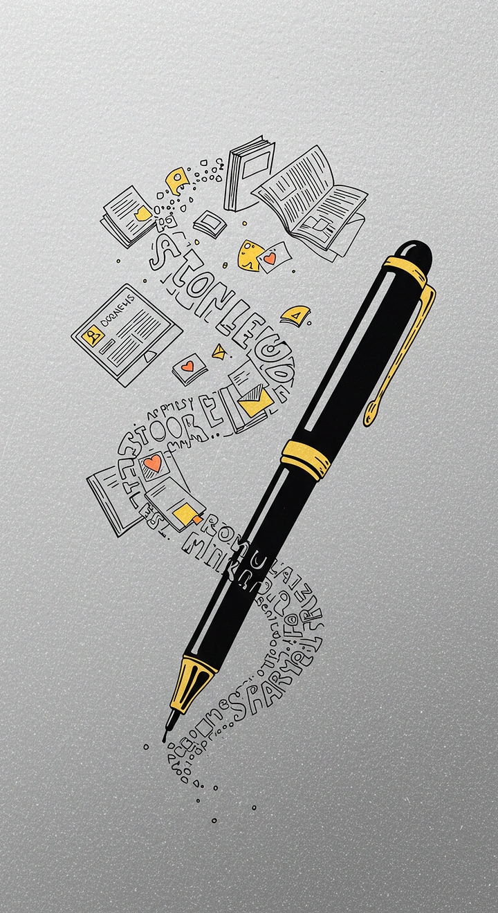 Pens & Writing Instruments creative ad: Pen integrated into illustrated city map
