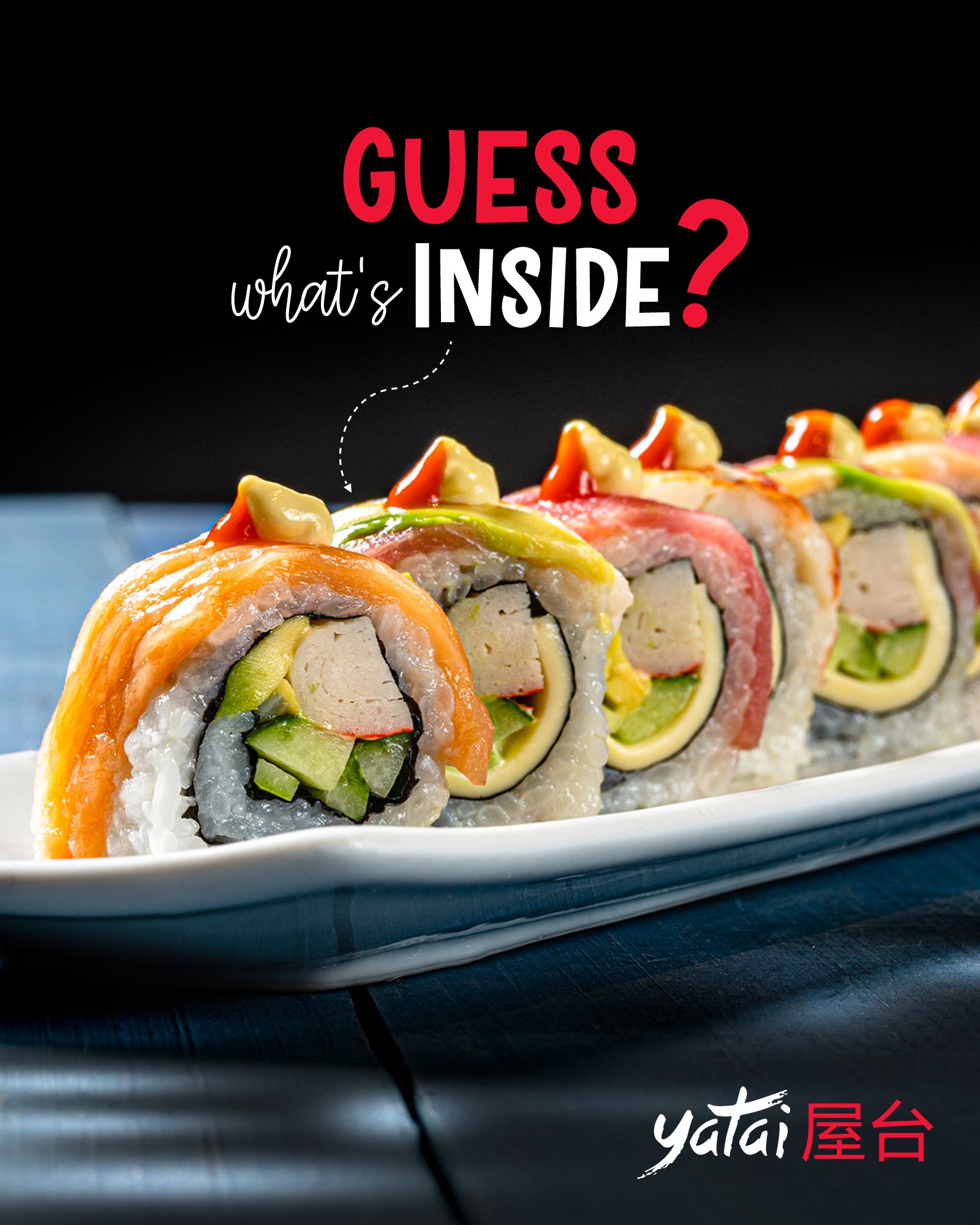 Instagram post: Guessing-game copy reveals sushi filling