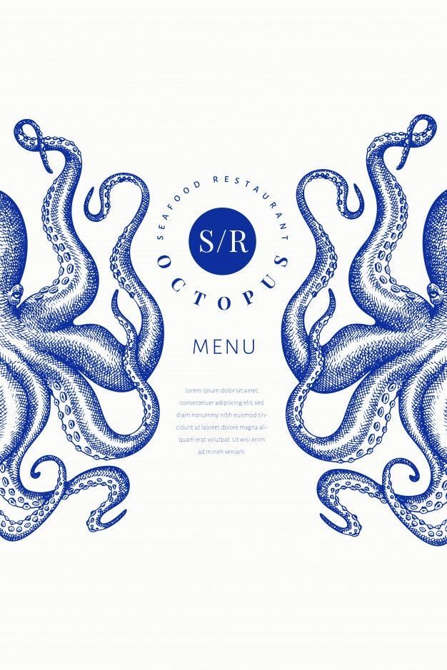 Story: Octopus tentacles create menu framing