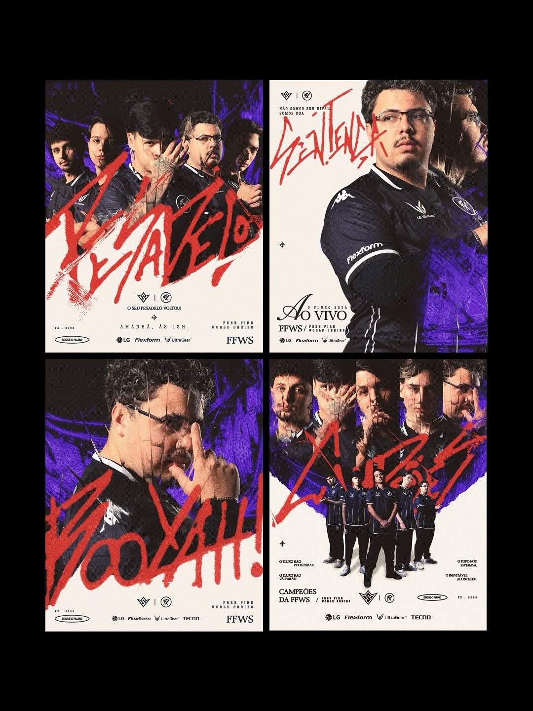 Instagram post: Brush-script name slashes across player portrait, slide 2