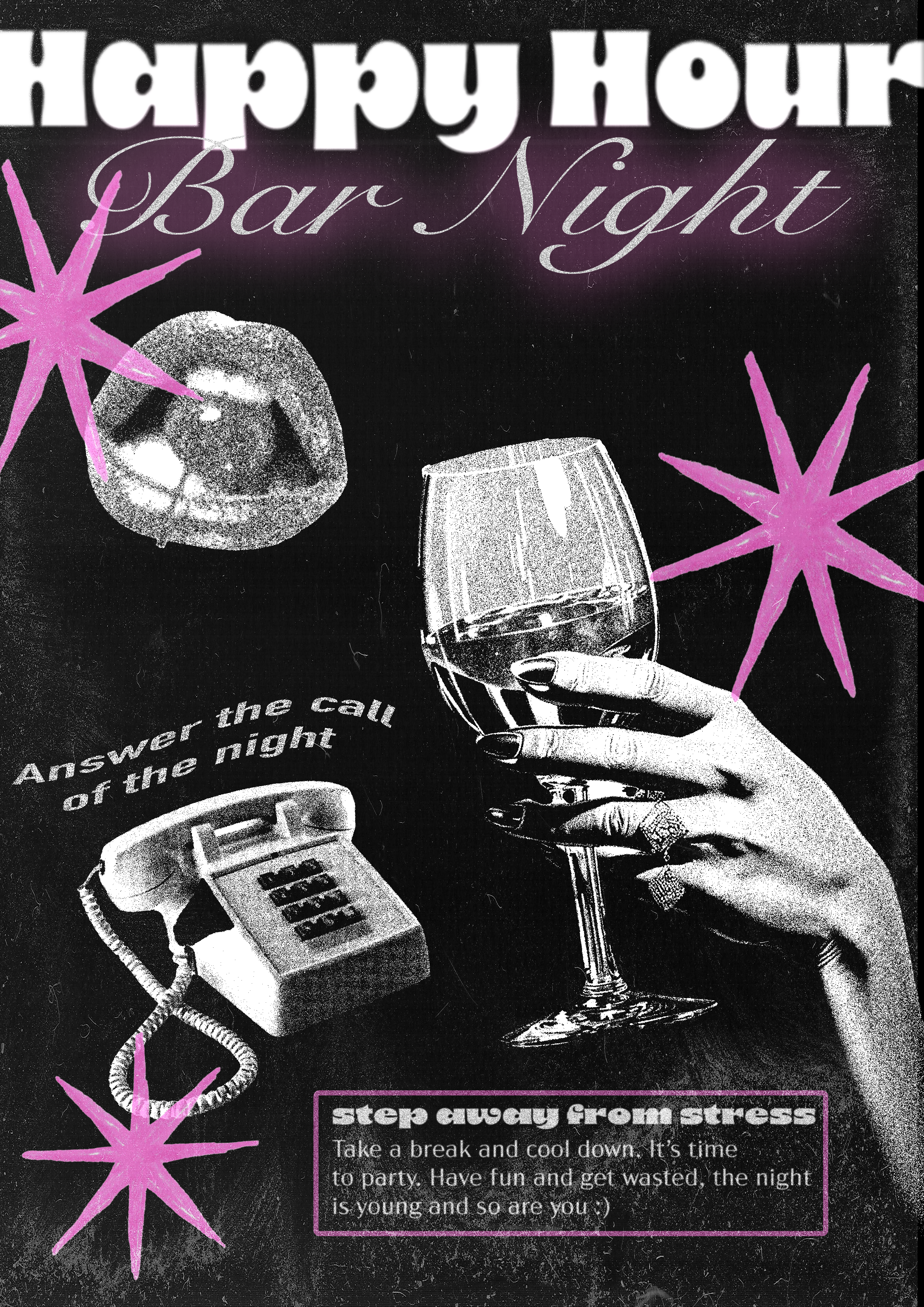 Story: Telephone visual supports witty night-call copy