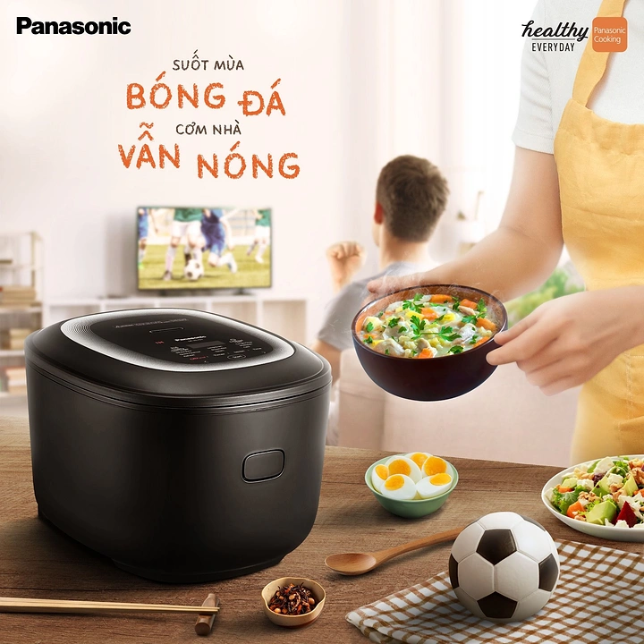 Home Appliances creative ad: Rice cooker tied to football season