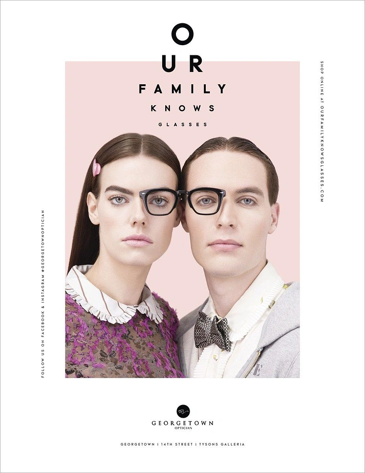 Opticians & Eye Care creative ad: Eye-chart letter pyramid as headline