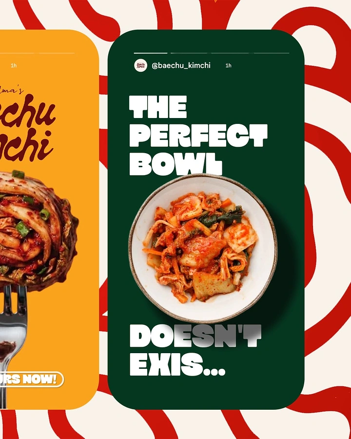 Instant Noodles & Pasta Brands creative ad: Social-post frame creates a playful bowl concept