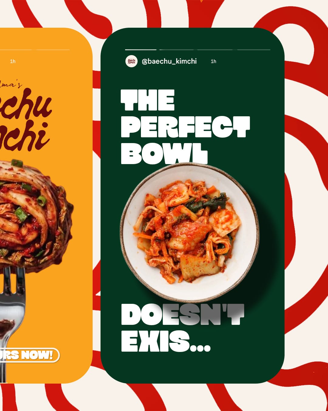 Instagram post: Social-post frame creates a playful bowl concept