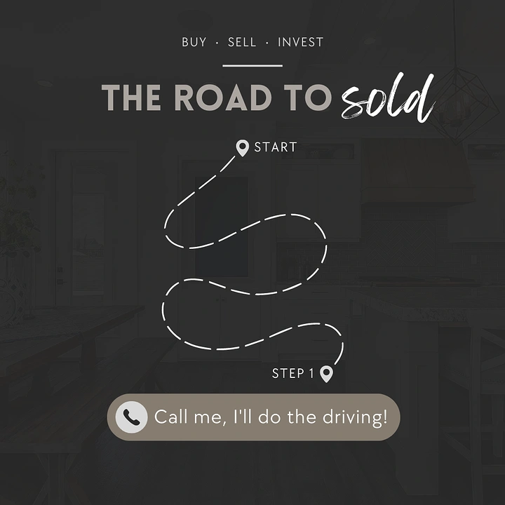Real Estate Agents creative ad: Dashed road map: 'I'll do the driving'