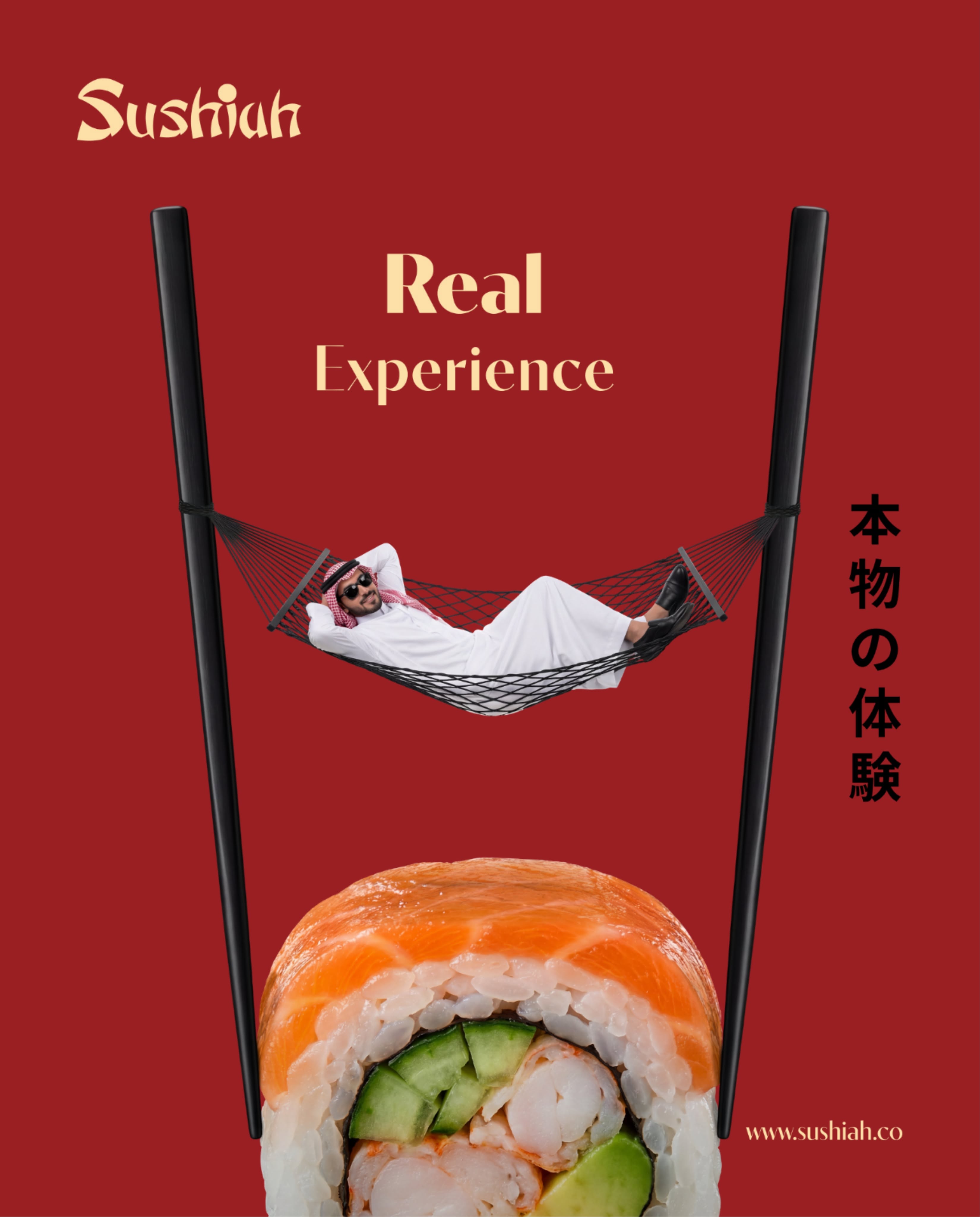 Instagram post: Chopsticks become a hammock metaphor