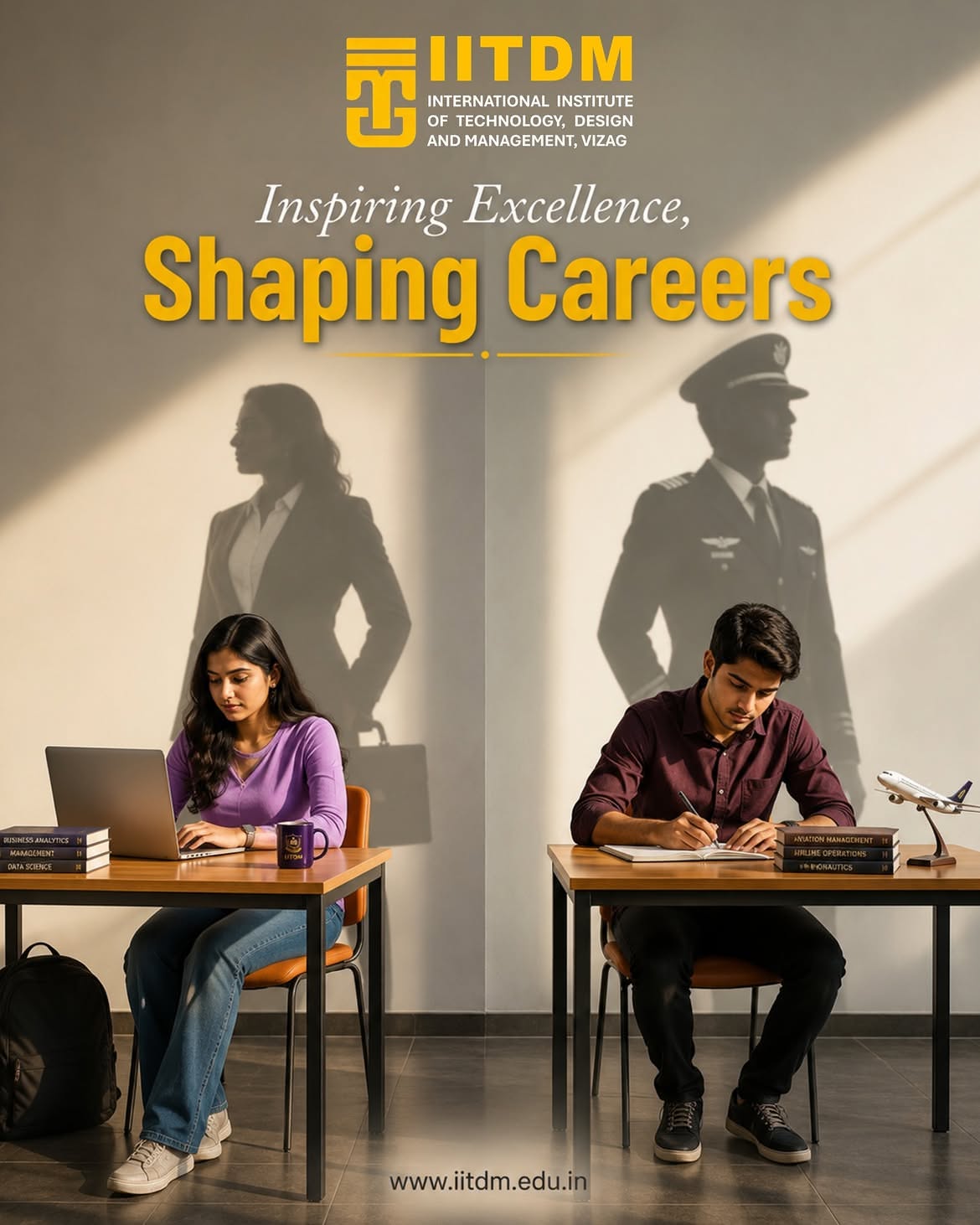 Instagram post: Career silhouettes create a clear future metaphor