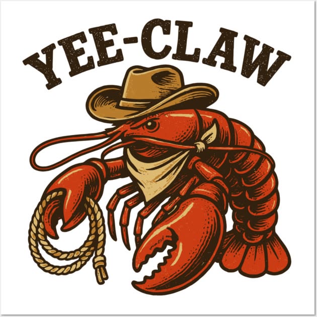 Instagram post: Excellent Yee-Claw cowboy lobster pun