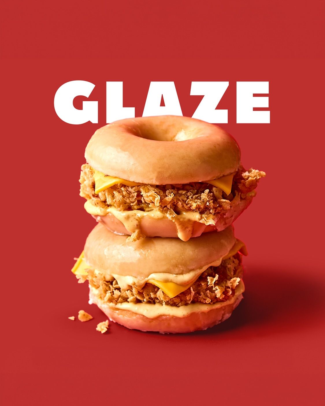 Instagram post: Donut-burger stack makes bold product twist