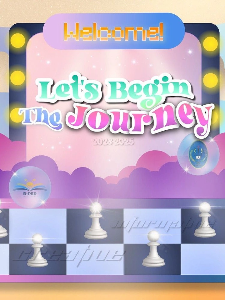 Board Games & Game Cafes creative ad: Chessboard journey creates thematic welcome