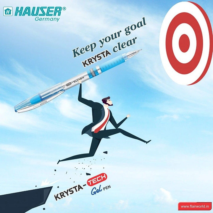 Pens & Writing Instruments creative ad: Pen becomes arrow toward target