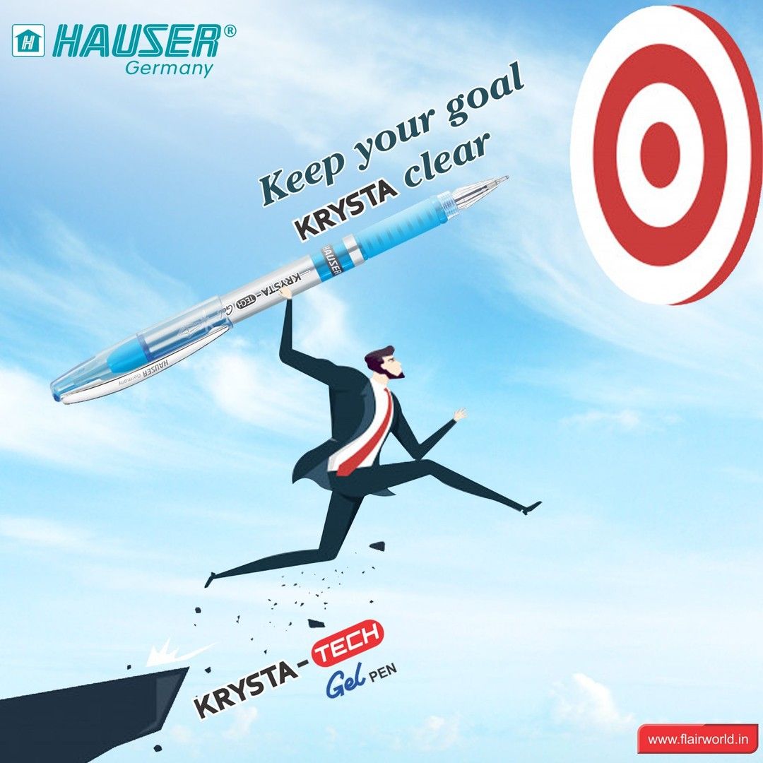Instagram post: Pen becomes arrow toward target