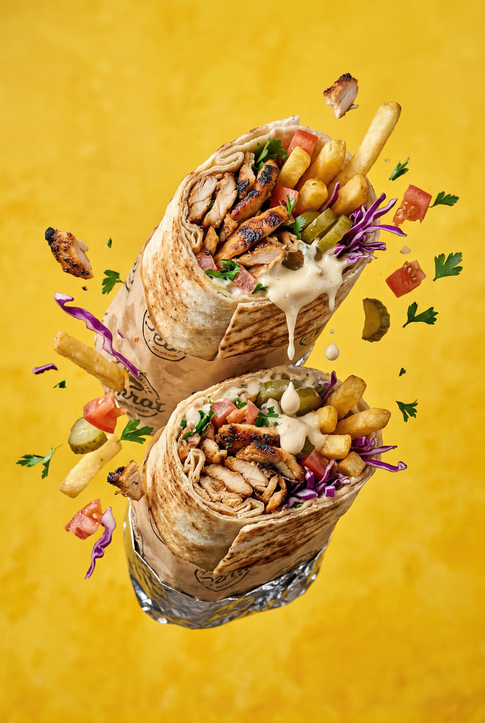 Story: Exploded ingredients create dynamic wrap spectacle