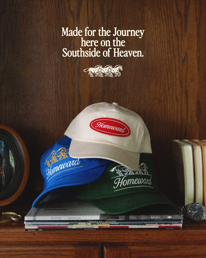 Hats & Caps creative ad: Polished vintage product presentation with strong typography