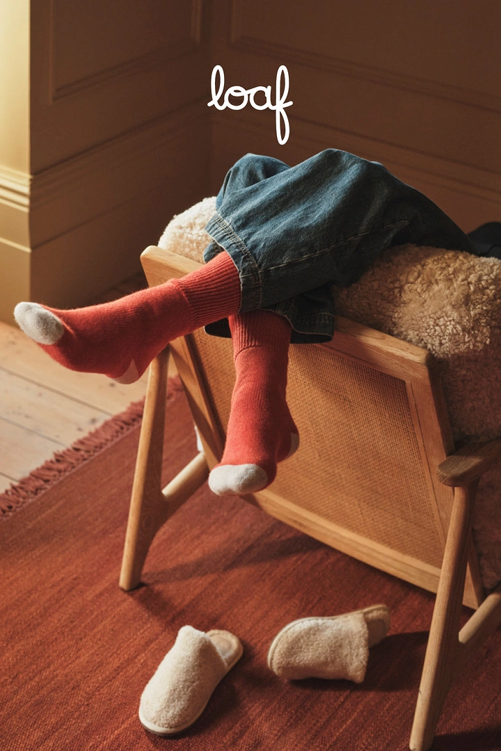 Socks Brands creative ad: Playful loaf chair sock pun