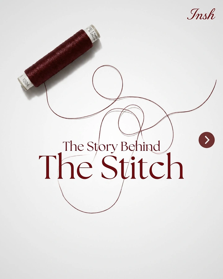 Tailors & Alterations creative ad: Spool thread loops into headline flourish
