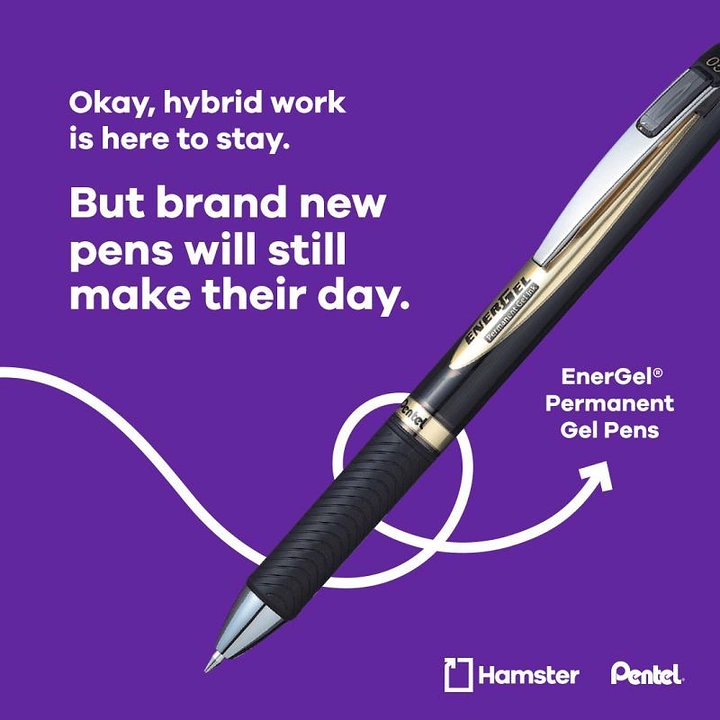 Pens & Writing Instruments creative ad: Pen trails create energetic visual movement